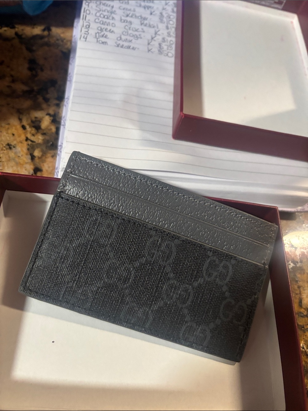 Gucci card holder new in box - Picture 2 of 6
